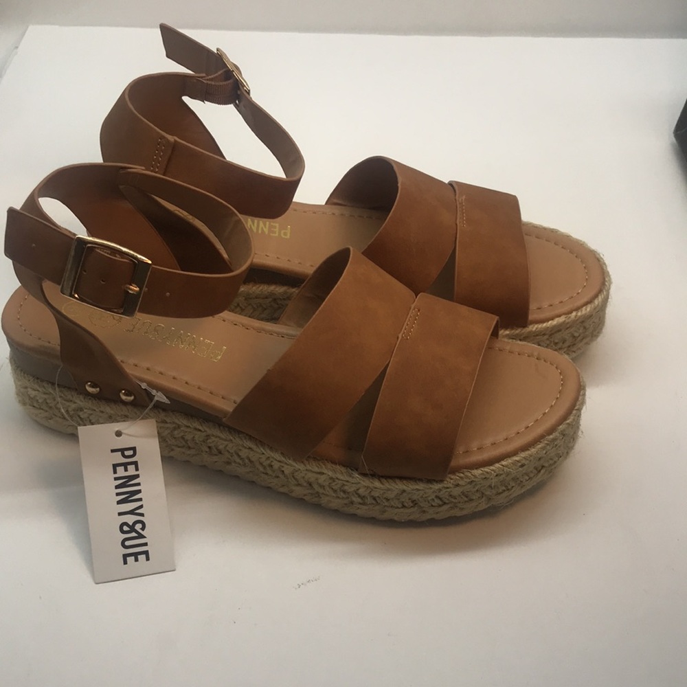 PENN Y SUE West Sandal Wedge Size 9